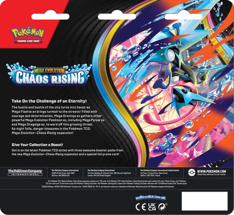 Pokémon TCG: Mega Evolution - Chaos Rising Three Booster Blister
