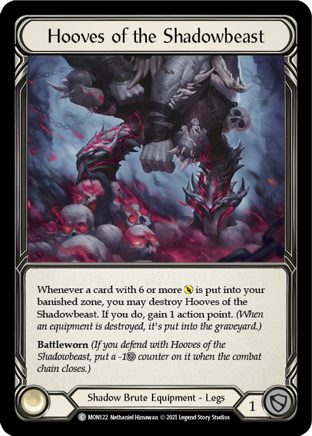 Hooves of the Shadowbeast - Common - Monarch 1st Edition