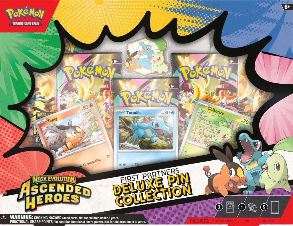 Pokémon TCG: Mega Evolution— Ascended Heroes First Partners Deluxe Pin Collection