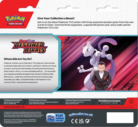 Pokémon TCG: Scarlet & Violet Destined Rivals Three Booster Blister