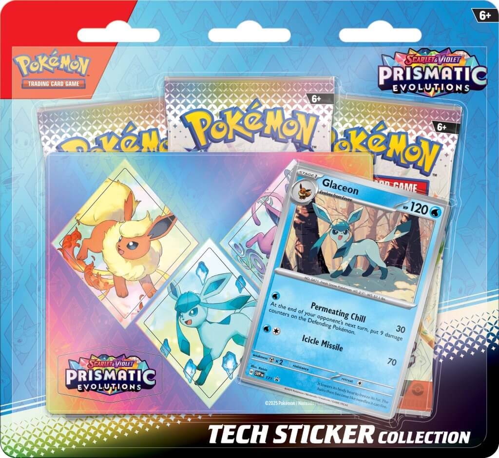 Pokémon TCG: Scarlet & Violet 8.5 Prismatic Evolutions Tech Sticker Collection