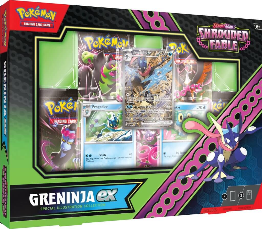 Pokémon TCG: Scarlet & Violet 6.5 Shrouded Fable Kingdra/Greninja ex Special Collection