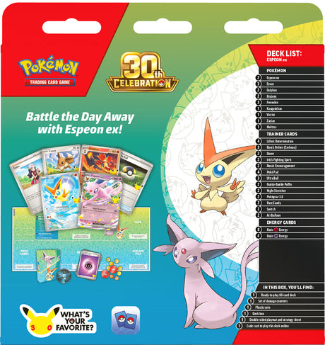 Pokémon TCG: 30th Celebration Battle Deck— Espeon ex / Umbreon ex