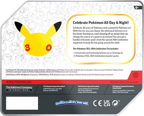Pokémon TCG: 30th Celebration Tin