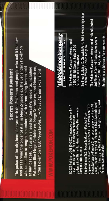 Pokémon TCG: Mega Evolution - Perfect Order Booster Pack