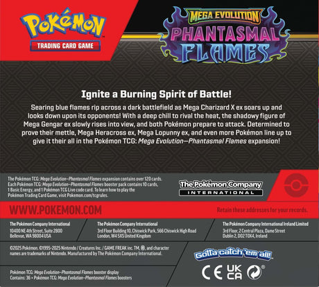 Pokémon TCG: Mega Evolution - Phantasmal Flames Booster Box