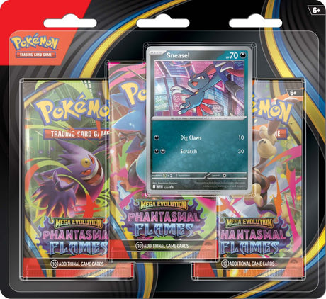 Pokémon TCG: Mega Evolution - Phantasmal Flames Three Booster Blister
