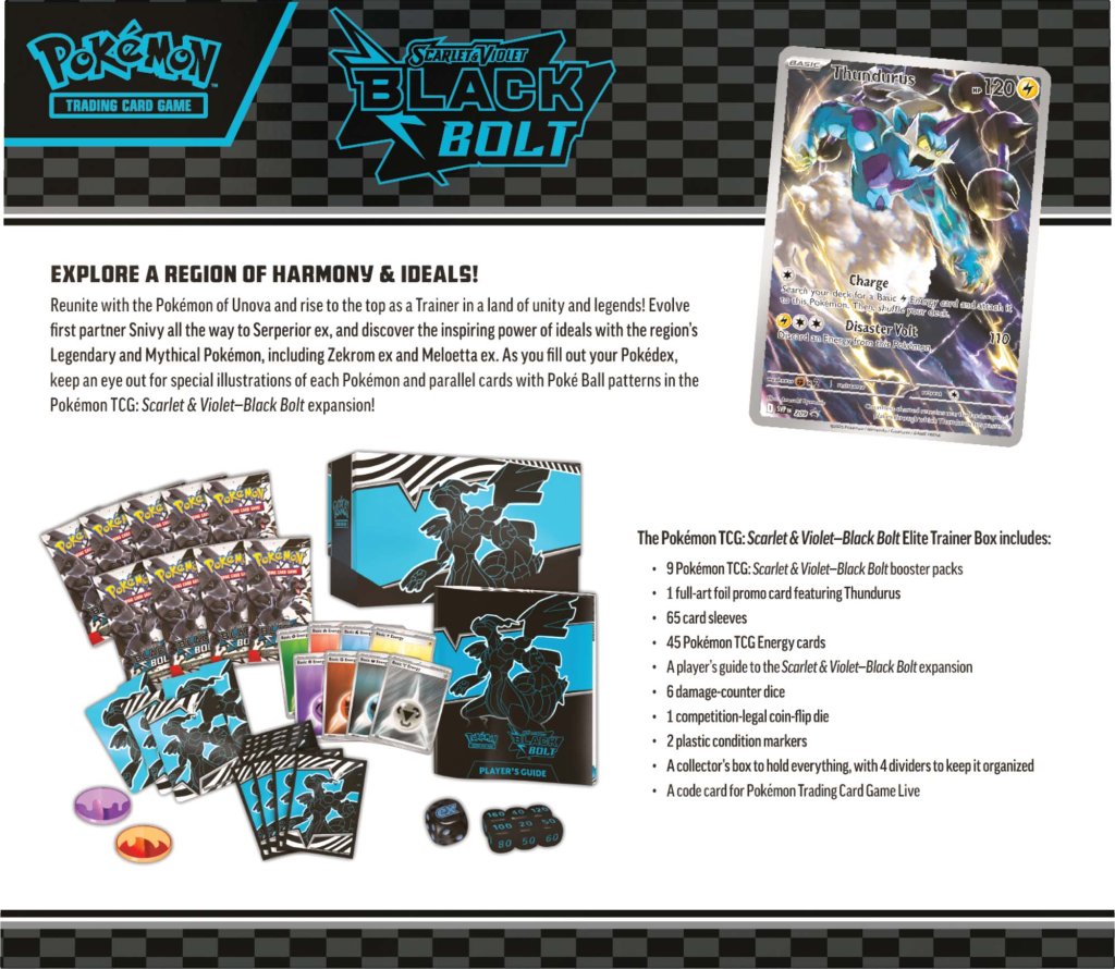 Pokémon TCG: Scarlet & Violet Black Bolt Elite Trainer Box