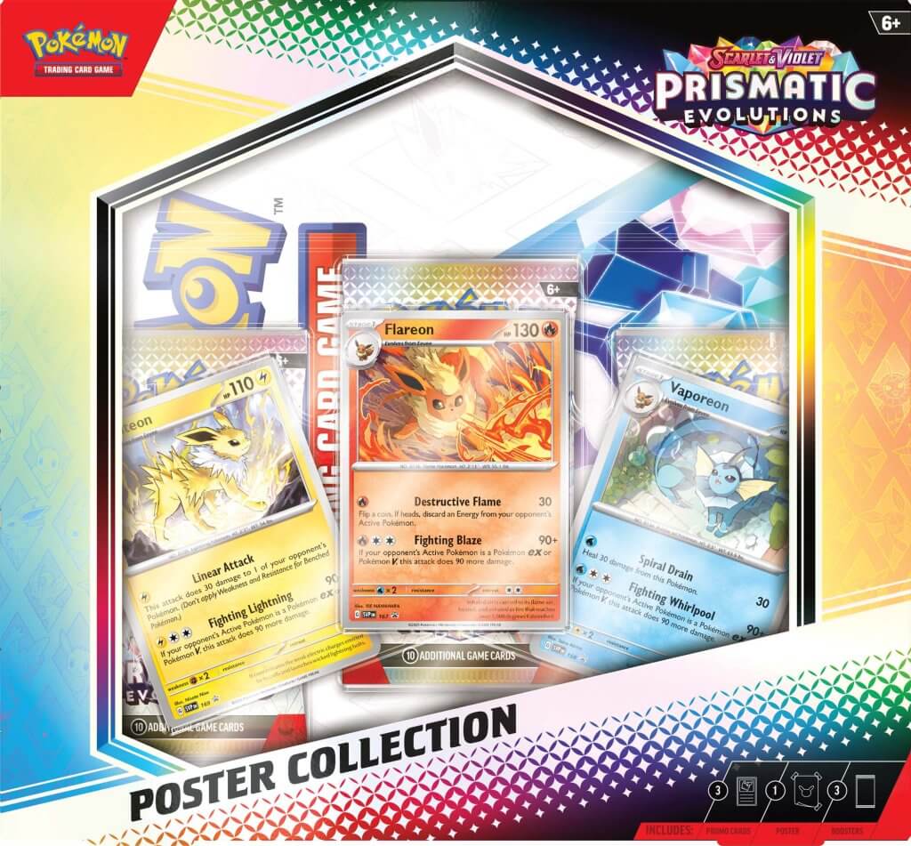 Pokémon TCG: Scarlet & Violet 8.5 Prismatic Evolutions Poster Collection