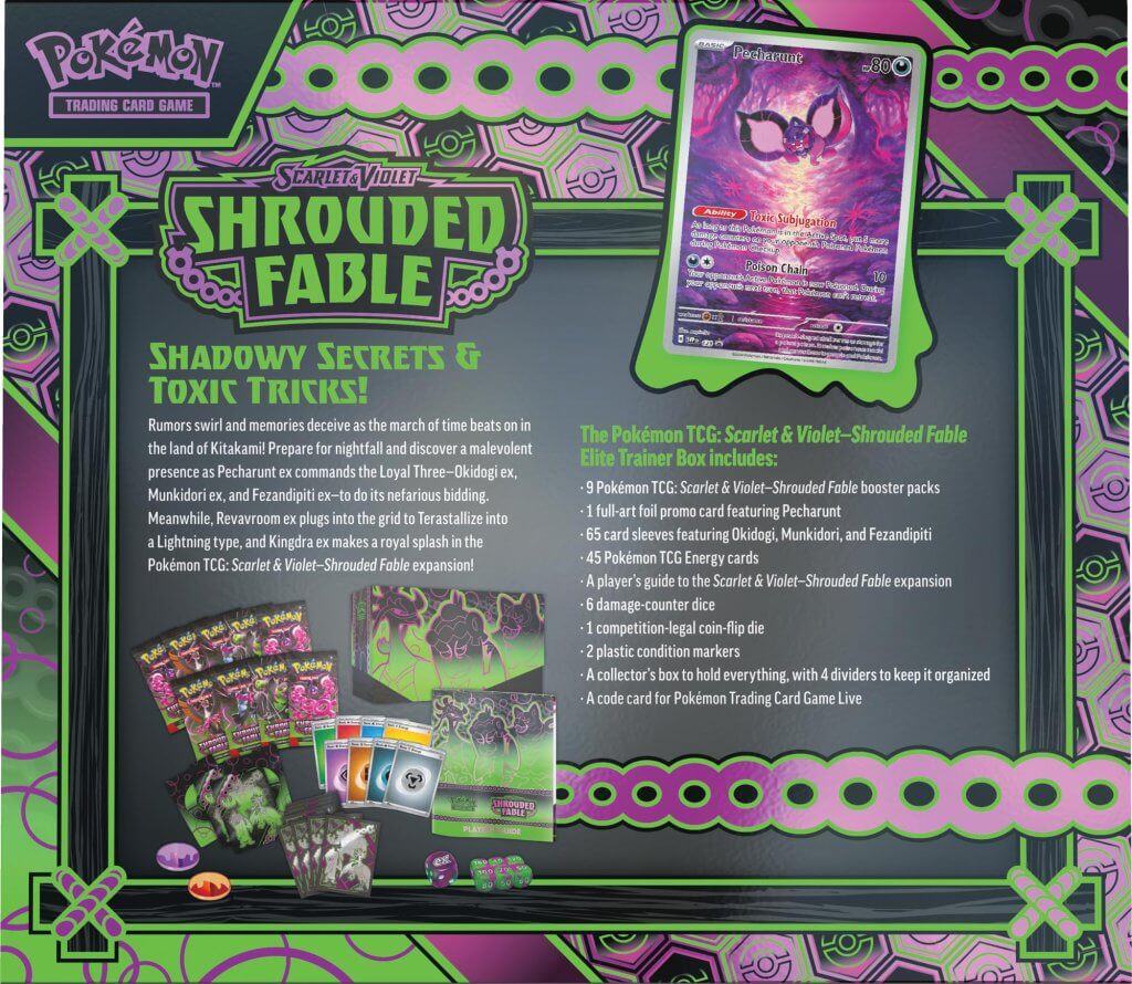 Pokémon TCG: Scarlet & Violet 6.5 Shrouded Fable Elite Trainer Box