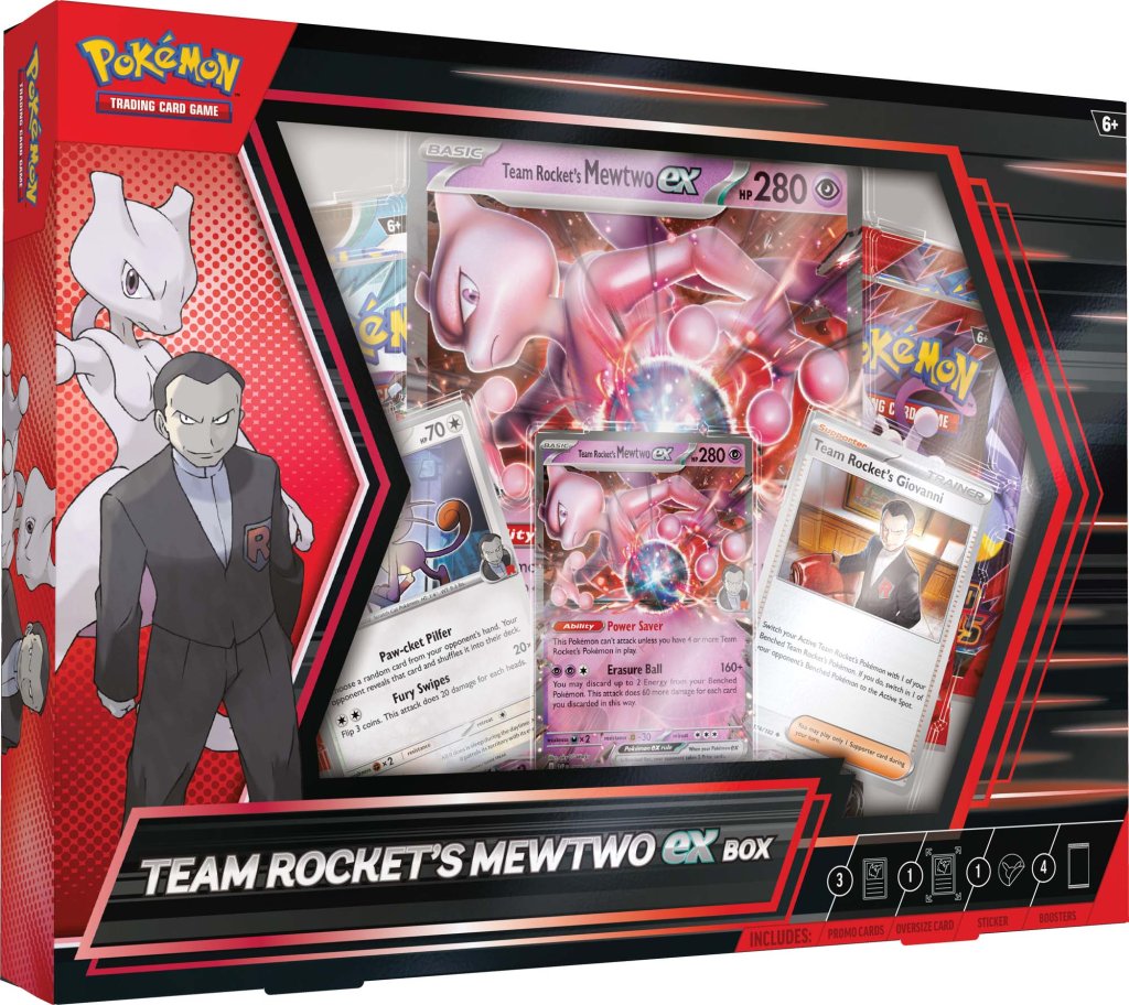 Pokémon TCG: Team Rocket's Mewtwo ex Box