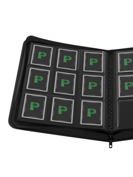 Stealth 9 Pocket Zip Binder - Black