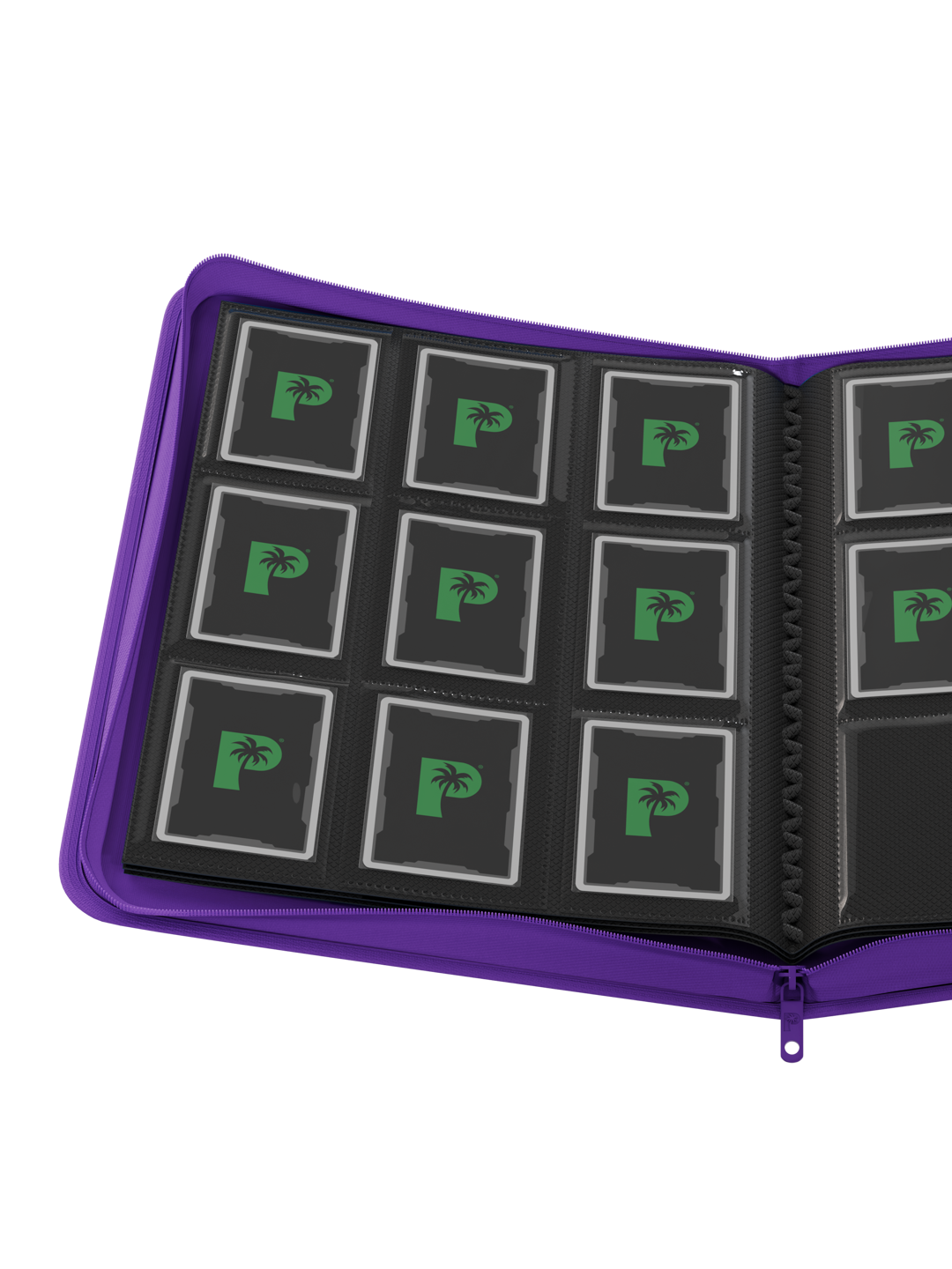 Stealth 9 Pocket Zip Binder - Purple