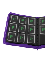 Stealth 9 Pocket Zip Binder - Purple