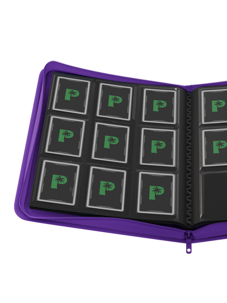 Stealth 9 Pocket Zip Binder - Purple