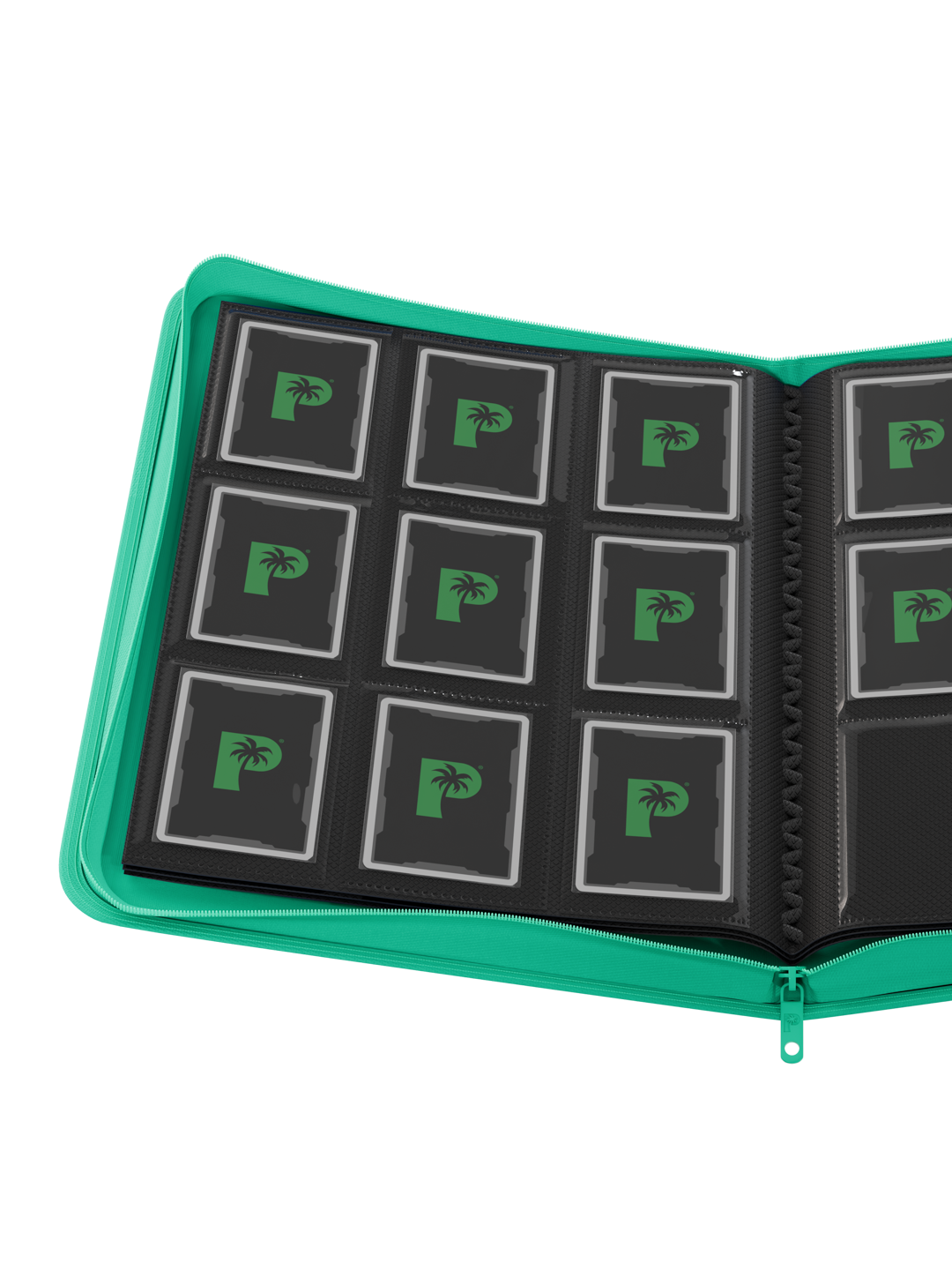Stealth 9 Pocket Zip Binder - Turquoise