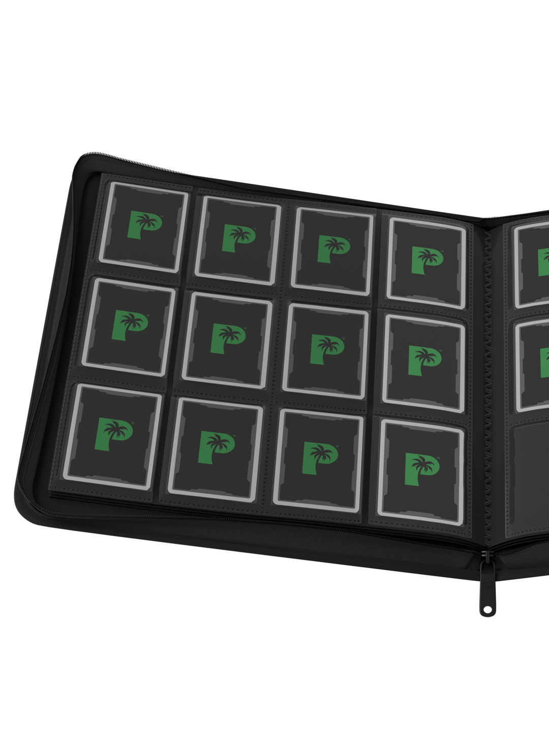 Stealth 12 Pocket Zip Binder - Black