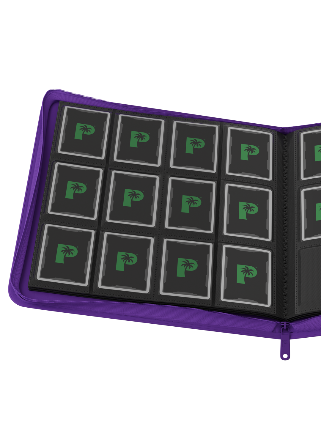 Stealth 12 Pocket Zip Binder - Purple