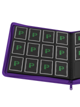 Stealth 12 Pocket Zip Binder - Purple