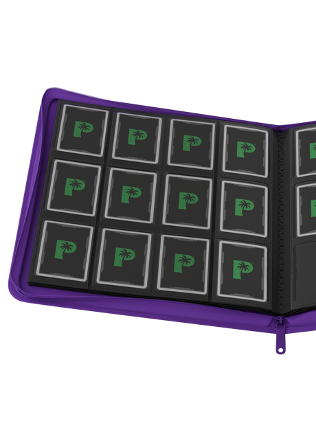 Stealth 12 Pocket Zip Binder - Purple