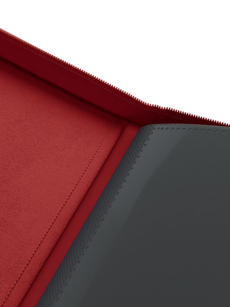 Stealth 12 Pocket Zip Binder - Red