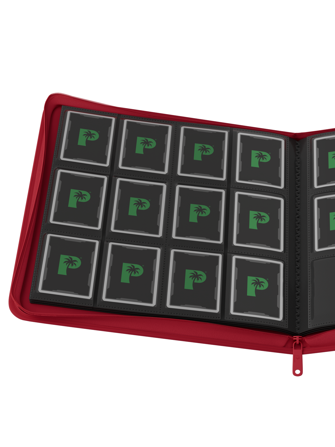 Stealth 12 Pocket Zip Binder - Red