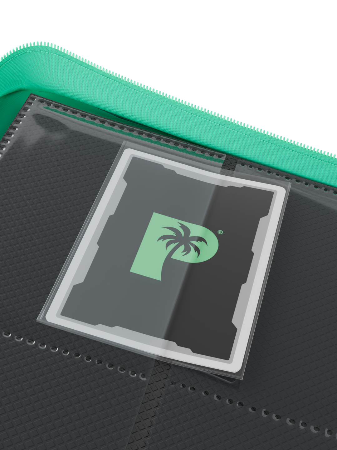 Stealth 12 Pocket Zip Binder - Turquoise