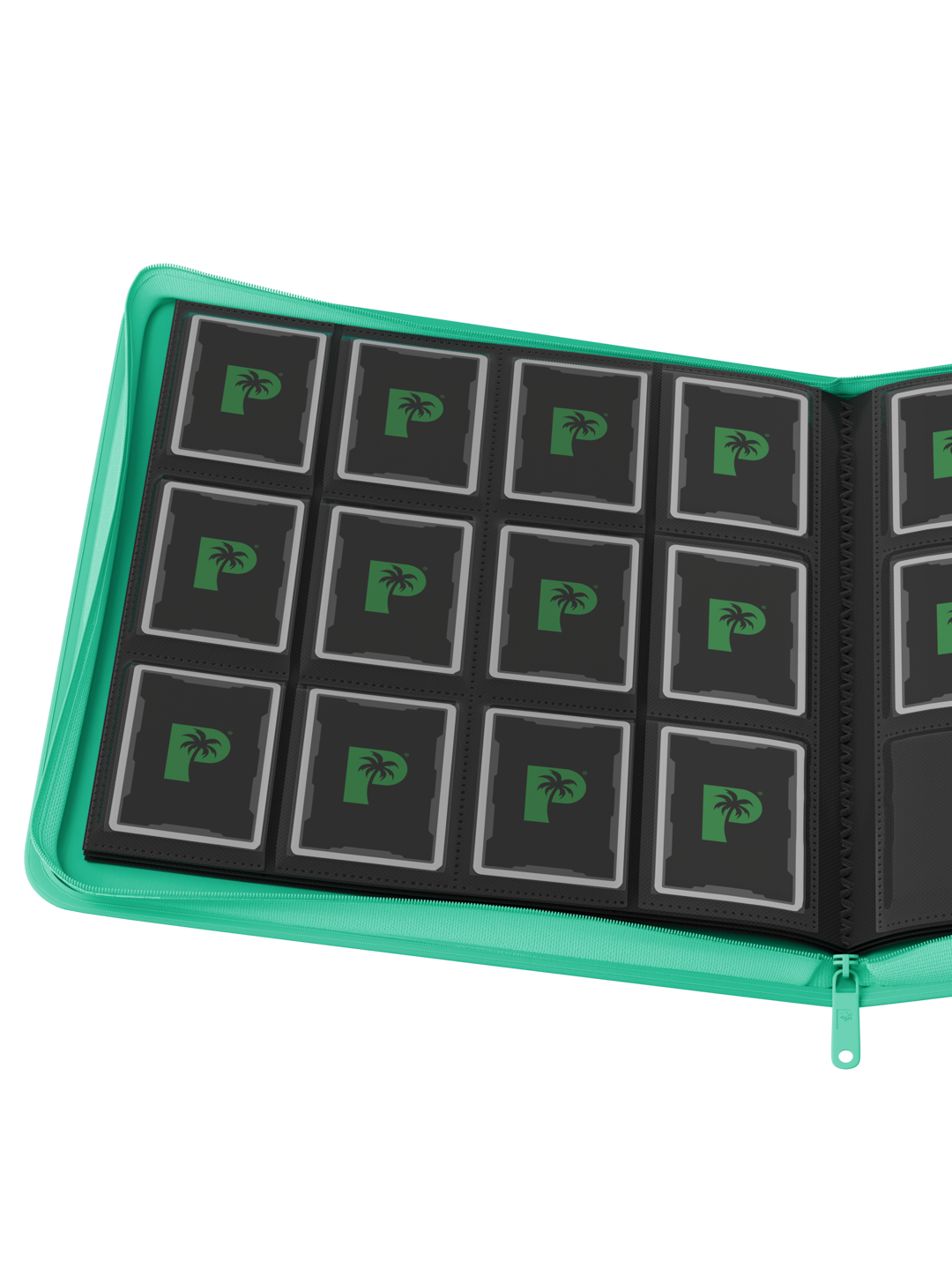 Stealth 12 Pocket Zip Binder - Turquoise