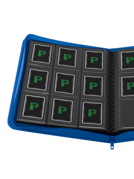 Collector's Series Top Loader Zip Binder - 9 Pocket - Blue