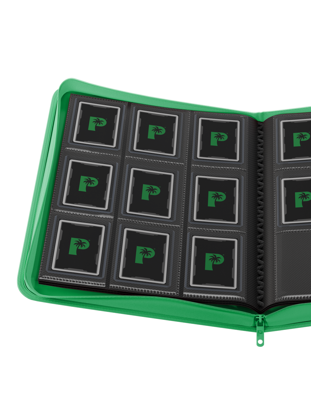 Collector's Series Top Loader Zip Binder - 9 Pocket - Green