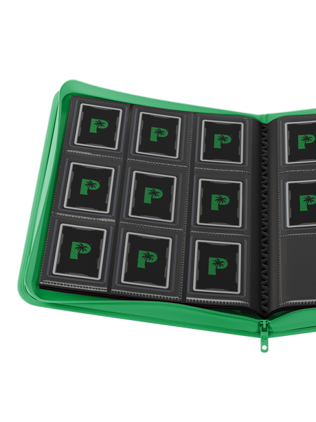 Collector's Series Top Loader Zip Binder - 9 Pocket - Green