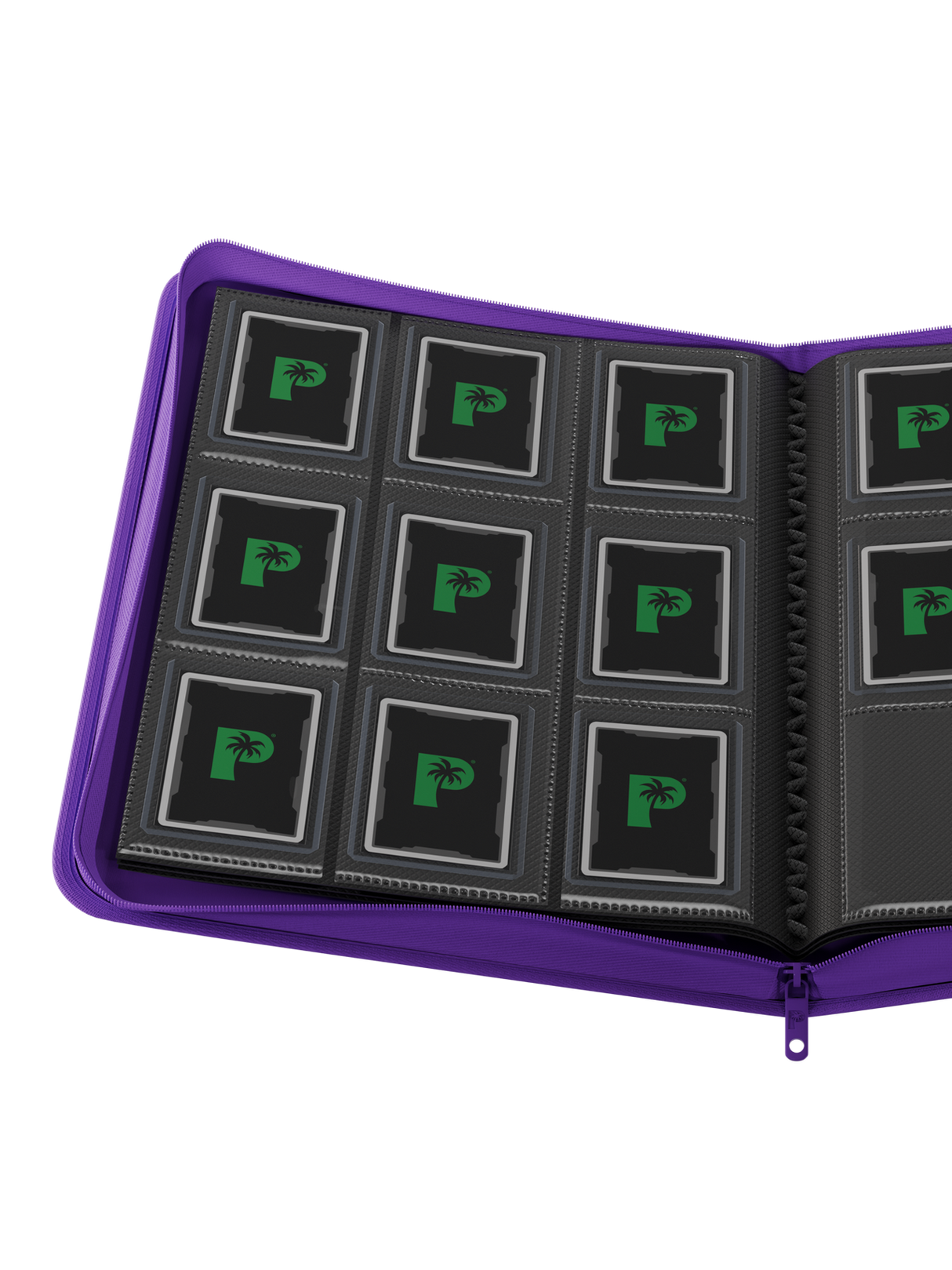 Collector's Series Top Loader Zip Binder - 9 Pocket - Purple