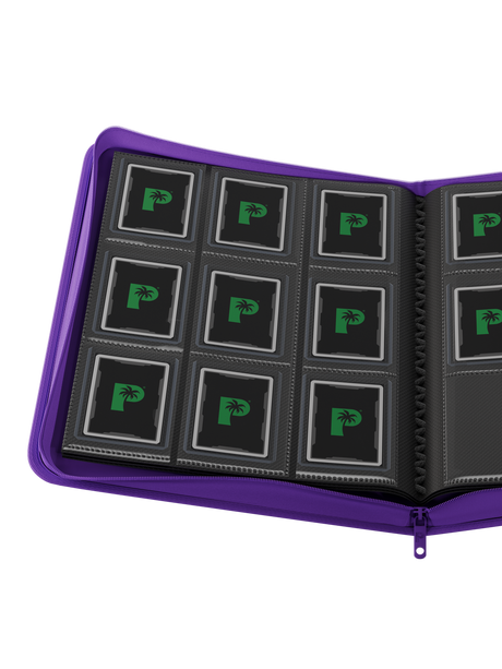 Collector's Series Top Loader Zip Binder - 9 Pocket - Purple