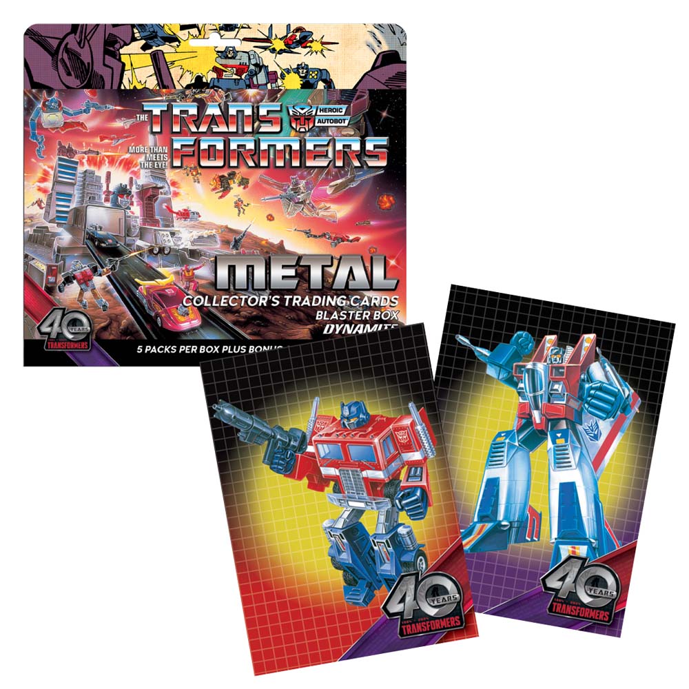 Transformers 40th Anniversary Metal Trading Cards Blaster Box