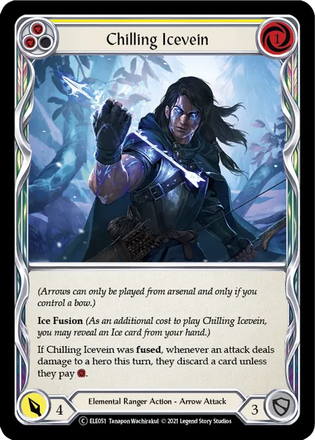 Chilling Icevein - Yellow - Tales of Aria Unlimited (Rainbow Foil)