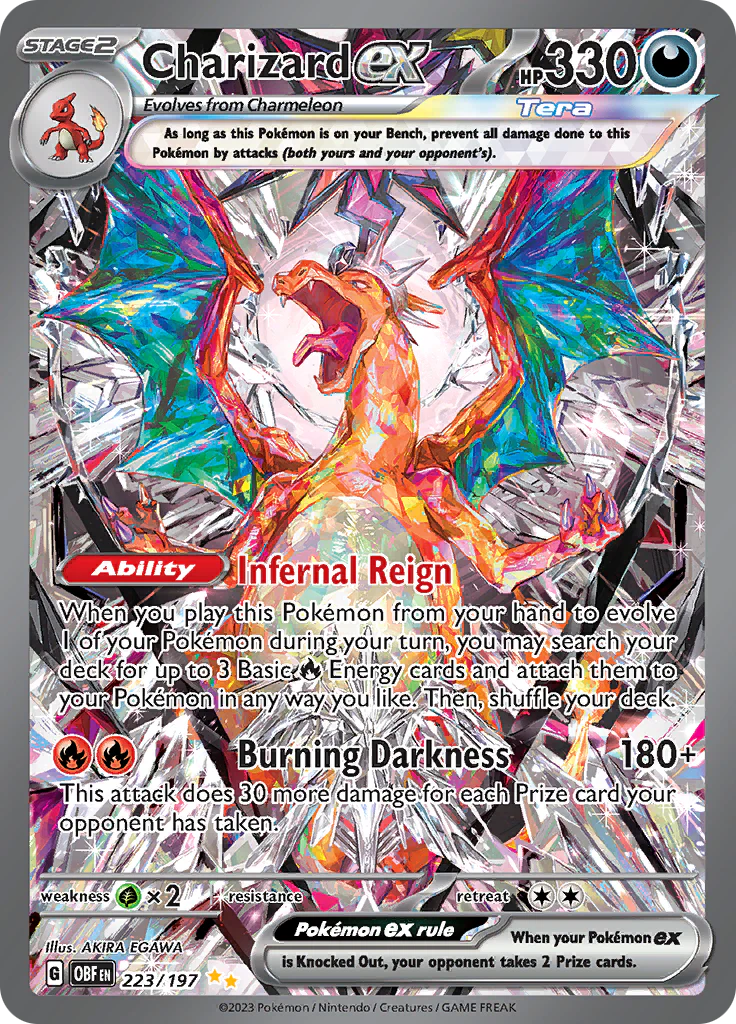 Charizard EX (223/197) - Scarlet & Violet: Obsidian Flame (Holo)
