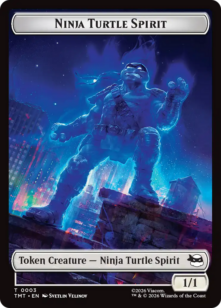 Mutant // Ninja Turtle Spirit Double-Sided Token [Teenage Mutant Ninja Turtles Tokens]