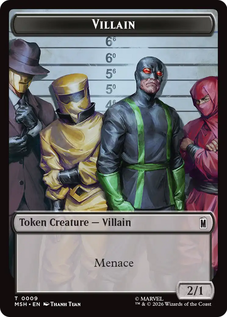 Robot Hero // Villain Double-Sided Token [Marvel Super Heroes Commander Tokens]