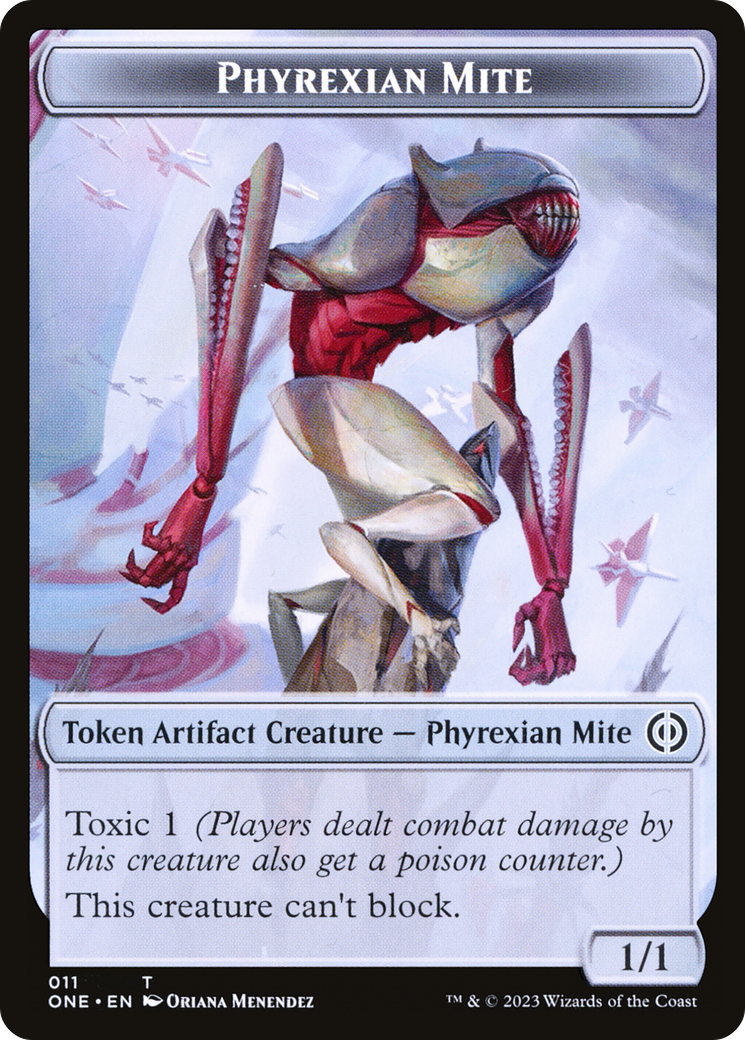 Phyrexian Mite // Phyrexian Insect Double-Sided Token [Phyrexia: All Will Be One Commander Tokens]
