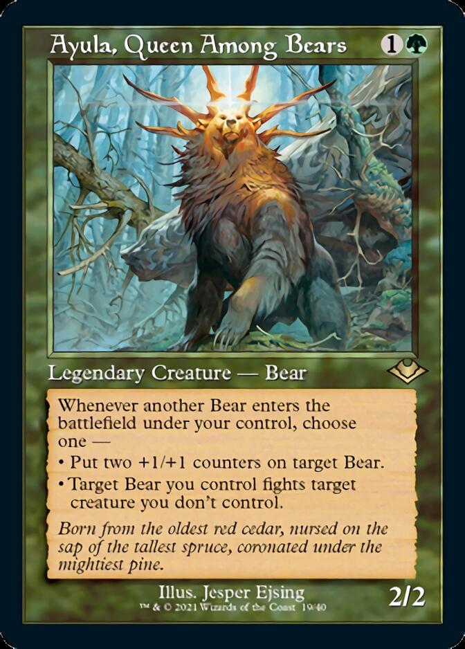 Ayula, Queen Among Bears (Retro Foil Etched) [Modern Horizons]