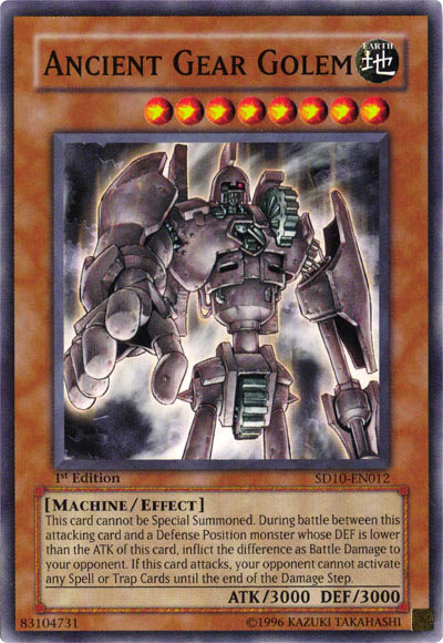 Ancient Gear Golem [SD10-EN012] Common