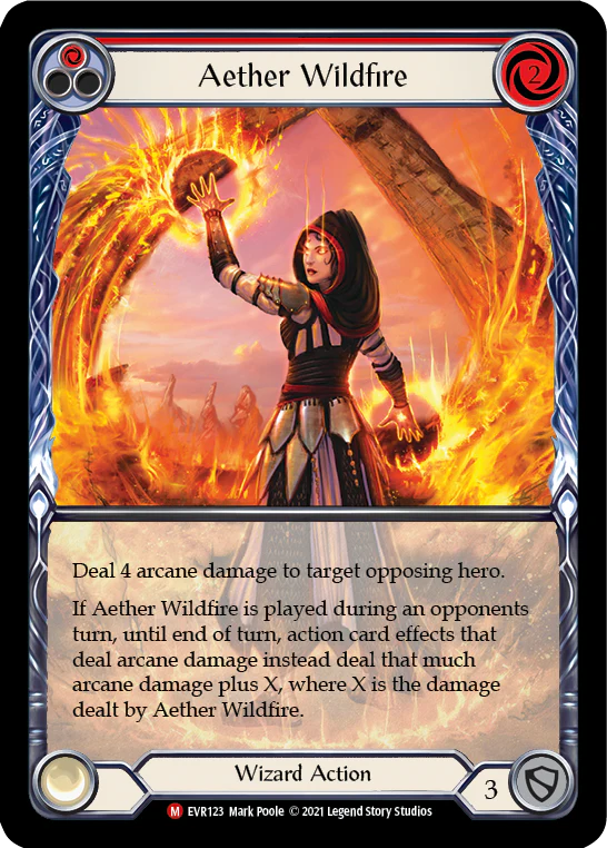 Aether Wildfire - Majestic - Everfest 1st Edition (Extended Art Rainbow Foil)