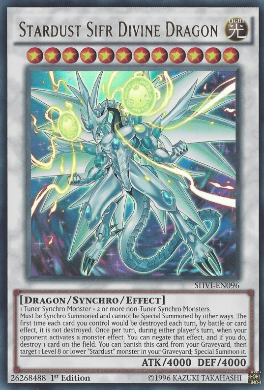 Stardust Sifr Divine Dragon [SHVI-EN096] Ultra Rare