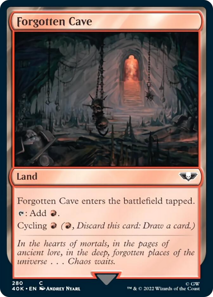 Forgotten Cave (Surge Foil) [Warhammer 40,000]