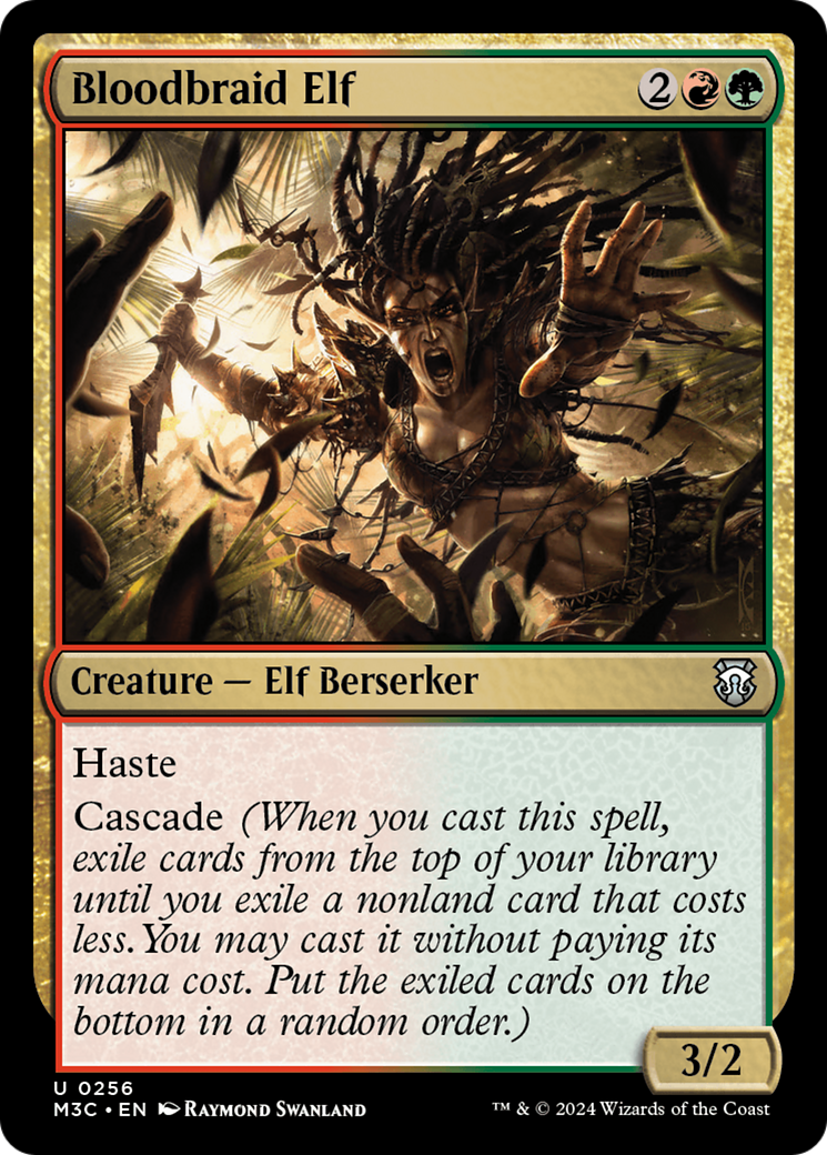 Bloodbraid Elf (Ripple Foil) [Modern Horizons 3 Commander]