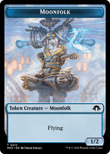 Eldrazi Spawn // Moonfolk Double-Sided Token [Modern Horizons 3 Tokens]