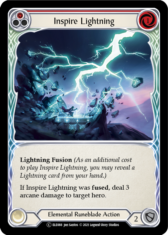 Inspire Lightning (Red) [U-ELE088] (Tales of Aria Unlimited)  Unlimited Rainbow Foil