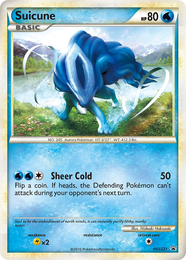 Suicune (HGSS21) - HeartGold & SoulSilver: Black Star Promos (Holo)