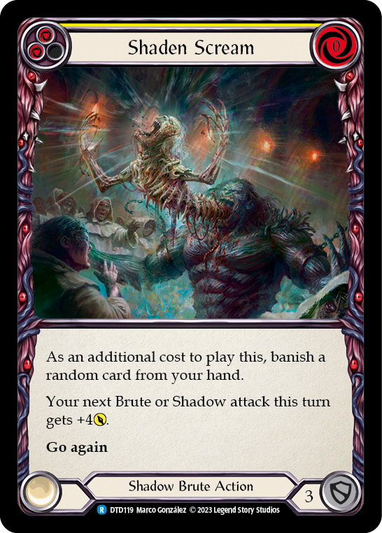 Shaden Scream (Yellow) [DTD119] (Dusk Till Dawn)  Rainbow Foil