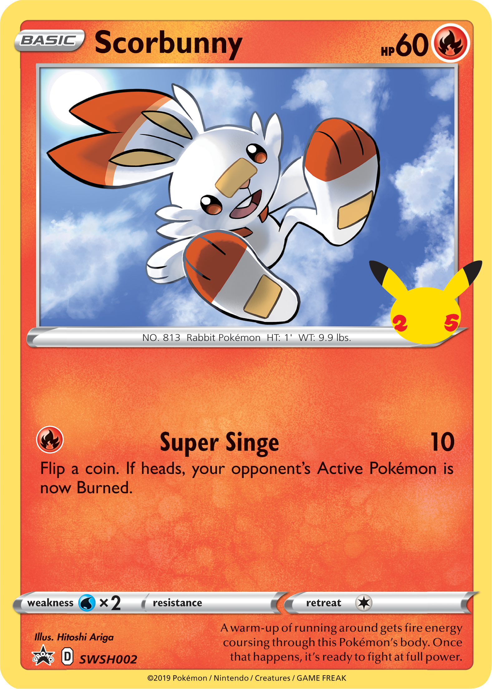 Scorbunny (SWSH002) (Jumbo Card) [First Partner Pack]